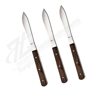 Cuchillas de autopsia interóseas manuales de 70mm de longitud de hoja con mango de metal para amputar cartílago - Product Image 2