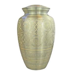 Urne funéraire de cendres humaines attrayante sculpture complète avec urne funéraire en forme de dôme solide de couleur polie argentée - Product Image 1