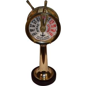 Meilleure vente télégraphe en bronze fait main avec base en bois ronde télégraphe personnalisé unique à vendre - Product Image 1