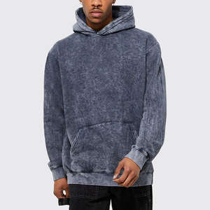 Sudadera con Capucha para Hombre, Estilo Desgastado, Precio Económico de Fábrica, Algodón Grueso con Forro Polar, Estilo Hip Hop, Moderna - Product Image 4