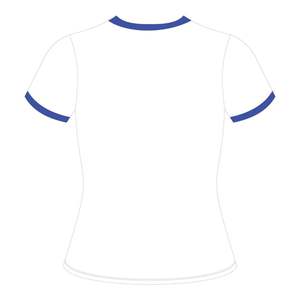 เสื้อยืดแขนสั้นผู้หญิงลายปักตัวอักษร Pan African สีดำ แต่งขอบตัดกันด้วยผ้าเชนิลล์ ผ้าโพลีเอสเตอร์ สไตล์ลำลอง สำหรับฤดูร้อน - Product Image 3