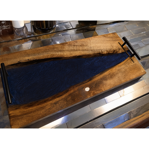 Tabla de Charcutería Personalizable de Resina Epoxi Moderna, Estilo Rectangular - Product Image 1