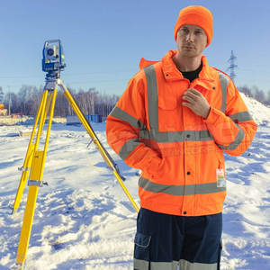 Chaqueta naranja de hombre de la mejor calidad al por mayor, ropa de trabajo transpirable e impermeable para seguridad, chaqueta naranja al por mayor - Product Image 6