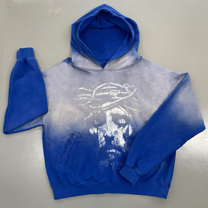 Sweat-shirt oversize d'hiver unisexe en molleton 100% coton personnalisé 2025, imprimé vintage, brodé, délavé, streetwear - Product Image 6