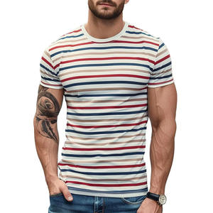 T-shirts décontractés pour hommes, imprimés numériques, col rond, manches courtes, amples, respirants, en polyester/coton, séchage rapide, écologiques - Product Image 1