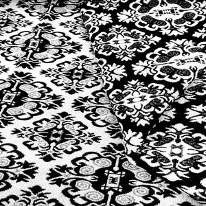 Designer Jacquard Tissu Tissé Écologique Vêtements pour Femmes Vestes Sacs Respirant Fil Lourd Teint Noir Blanc Warp Garçons - Product Image 2