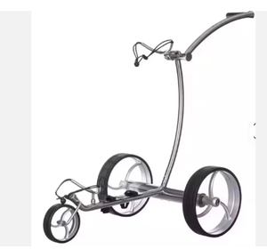 Chariot de golf électrique en fibre de carbone, alimenté par batterie au lithium, fonction poussoir, chariot de voyage portable - Product Image 1