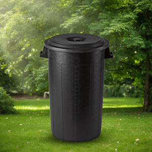 Bidone (100Lt) con coperchio Nero 25110+25990 - Product Image 3
