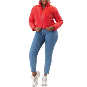 Chaqueta Corta Acolchada Nueva, Transpirable, Ligera, Ajustada, Cortavientos, para Mujer, Venta al por Mayor - Product Image 4