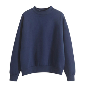 Sweat-shirts surdimensionnés en coton avec logo brodé personnalisé de qualité supérieure - Product Image 2