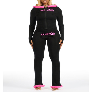 Ensemble de survêtement confortable pour femmes, ensemble de jogging sans couture, tenue athlétique respirante pour la salle de sport, la course à pied, l'entraînement, la remise en forme - Product Image 6