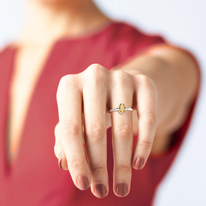 925 plata esterlina Natural citrino piedra preciosa bisel ajuste hecho a mano diseñador minimalista anillo regalo para ella anillo apilable joyería - Product Image 5