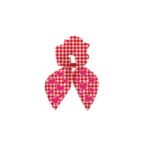 Coletero Elástico con Lentejuelas y Estampado de Amor para el Día de San Valentín 2026, de Tela de Algodón con Lazo de Moda, para Mujeres y Niñas - Product Image 1
