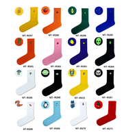 Chaussettes de tennis unisexes en coton imprimé de haute qualité, antidérapantes, respirantes, pour le sport, fabrication turque, vente en gros, usage quotidien