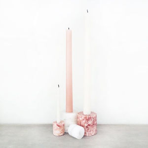 Bougeoir en marbre en forme de triangle bougeoir en marbre blanc de première qualité bougeoir photophore design fantaisie - Product Image 2