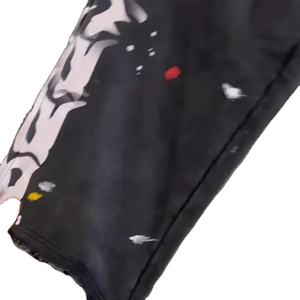 กางเกงสเวตเตอร์ผ้าย้นสีพื้นสำหรับผู้หญิงกางเกงวอร์มผ้าฟอกกรดดีไซน์ล่าสุด - Product Image 4