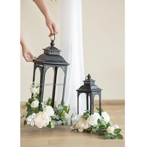 New Arrival Clear Glass & Metal Candle <b>Lantern</b> in 3 Different Size Tall <b>Lantern</b> Antique Finished for Home Decor - Product Image 5