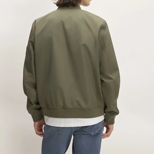 Wholesale <b>Men's</b> Professional Winter <b>Green</b> Bomber Jacket with Custom Logo <b>Top</b> New Design Stand Collar Jacket for <b>Men</b> - Product Image 5