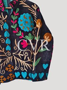 Hand Embroidered Floral Coat Full Sleeve Bohemian Style Turn-<b>down</b> Collar Cotton Outerwear for Women Spring Casual - Product Image 4