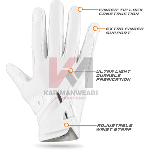 Guantes de Fútbol Americano Antideslizantes y Duraderos, Logotipo Personalizado, Ajuste Cómodo, Proveedor de Guantes Deportivos para Invierno y Exteriores - Product Image 4