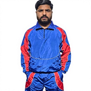 YUKARI ENTERPRISES Customized Winter Unisex Sportswear Set <b>Lightweight</b> Nylon <b>Jacket</b> Pants Zippered Windproof Casual <b>Running</b> - Product Image 5