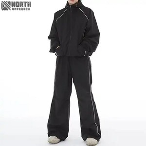 Fashionable Luxury Men's Hooded Winter 100% Cotton Breathable Windbreaker Plus Size Zip-Up Gym Football Tracksuit - Product Image 2