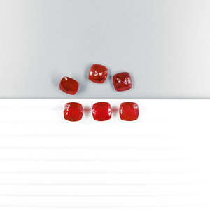 Rubis naturel de Bangkok, pierre brute, qualité supérieure, 10 mm et 11 mm, taille coussin calibrée, couleur rouge, hauteur 8 mm - Product Image 3