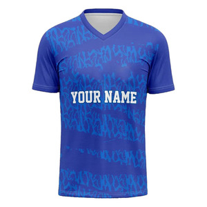 Camisetas Deportivas con Cuello en V, Unisex, Estampadas, Transpirables, de Secado Rápido, que Absorben la Humedad, Manga Corta, Personalizables para Equipos, en Oferta - Product Image 1