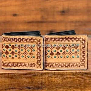 Nueva Cartera de hombre de cuero genuino hecha a mano de tendencia personalizada con bolsillo con cremallera elegante soporte de efectivo perfecto Regalos para Él - Product Image 2