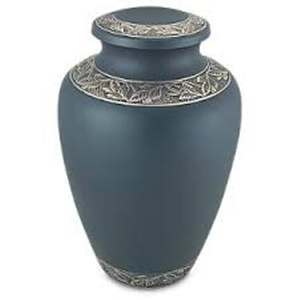 Hermosa urna de cremación para adultos de nácar metálico niquelado brillante artesanal disponible en venta urnas de calidad premium - Product Image 4