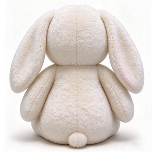 Peluche personnalisée pour bébé, lapin en peluche sûr et moelleux, cadeau, lapin en peluche avec oreilles intérieures roses - Product Image 3