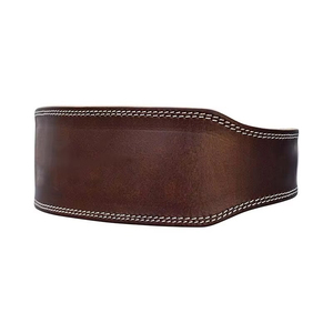 เข็มขัดพยุงหลังสวมใส่สบายเข็มขัดหนังแท้ปรับได้เข็มขัดยกน้ำหนัก10ซม. พร้อมหัวเข็มขัดเหล็ก - Product Image 2