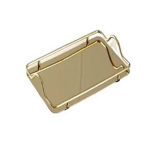 ถาดโลหะชุบทองเหลืองพร้อมโลโก้ตามสั่งสำหรับใช้ในบ้านถาดเสิร์ฟสำหรับโรงงานชาและกาแฟ - Product Image 3