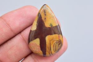 ¡Raro! Outback-cabujón de jaspe, Gema de jaspe para joyería, piedra para anillo, piedra de Color marrón - Product Image 3