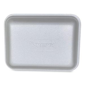 GEN 3PWH Meat Trays 8.7 In. X 6.6 In. X 1.1 In. White 400/Carton 3rd Generation <b>Packaging</b> <b>Materials</b> - Product Image 4