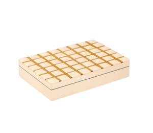 Simple Design Decorative Resin Work Jewellery <b>Box</b> <b>Beige</b> Colour Bone Work Polished Finishing Factory Price High Quality - Product Image 2
