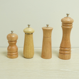 [Holar] Molinillo de sal y pimienta de madera torcida Manual marrón hecho en Taiwán para restaurante Catering Cocina - Product Image 6