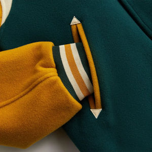 OEM Fabricante Letterman Jacket Street Wear Béisbol Lana Varsity Jacket Chenille College Chaqueta de béisbol para los hombres - Product Image 4