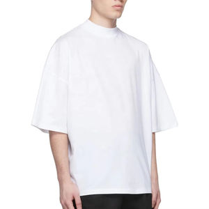 Camisetas con hombros descubiertos para hombre con estampado personalizado de alta calidad, algodón pesado de gran tamaño con fibra de bambú, directo del fabricante - Product Image 1