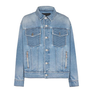 Chaqueta vaquera ligera hombre 100% algodón con atractivos bolsillos delanteros estilo casual Denim botones chaquetas para hombre - Product Image 1