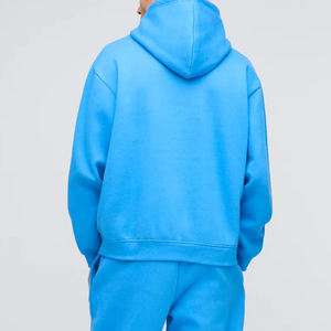 Alta calidad pesado 450 Gsm 100% algodón bordado personalizado Streetwear peso pesado Unisex gran tamaño Logo personalizado hombres sudaderas con capucha - Product Image 5