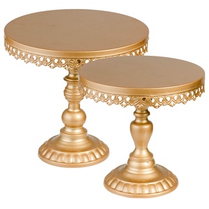 Support à gâteau en métal de qualité supérieure, forme personnalisée, aspect classique à 3 niveaux, plaqué argent, best-seller - Product Image 3