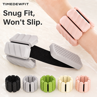 Poids de poignet en silicone ajustables et esthétiques pour femmes, pour la marche, et poids de cheville portables pour le yoga et le Pilates