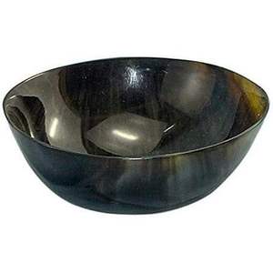 SERVIR YPURE Primum qualité véritable bol à salade en corne de buffle naturel servant un bol en corne de fruits pour décorer la cuisine maison avec - Product Image 3