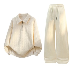 Conjunto de Dos Piezas, Chándal Informal de Forro Polar para Mujer, Invierno 2024, Conjuntos de Mujer, Sudadera con Capucha Extra Grande de Manga Larga, Pantalones Deportivos, Traje de Mujer - Product Image 6