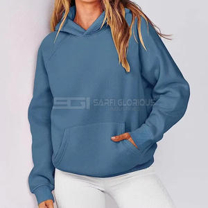 Sudadera con Capucha de Felpa Gruesa de Alta Calidad Personalizada para Mujer, Sudadera Lisa Bordada de Estilo Urbano, Cuello con Capucha, Informal, Talla Grande, Tejida - Product Image 2