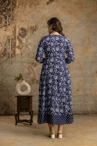Stylish Printed Anarkali <b>Kurti</b> with Dupatta Long Rayon Gown <b>for</b> <b>Women</b> Readymade Ethnic <b>Kurti</b> Set <b>For</b> <b>Womens</b> - Product Image 3