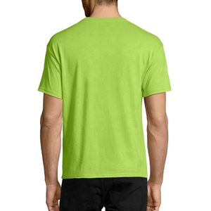 Vente en gros de t-shirts à manches courtes pour hommes, tissu en toile vierge 100% coton, couleurs préférées, service OEM personnalisé - Product Image 6
