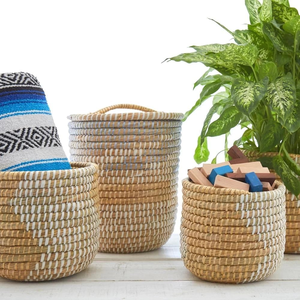 Cesta colgante de algas marinas tejida a mano Viet Fargimex, decoración natural ecológica para el hogar, cesta de maceta de suelo de Vietnam - Product Image 5