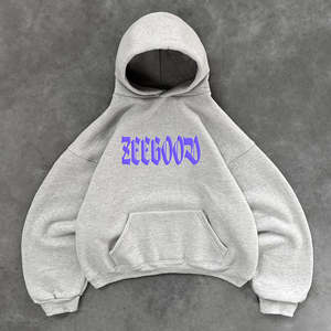 Chándal de Invierno para Hombre, Estilo Hip Hop, Holgado, 100% Algodón, Personalizado, Estampado Sólido, Talla Grande, Impresión por Transferencia de Calor, Precio Económico - Product Image 1